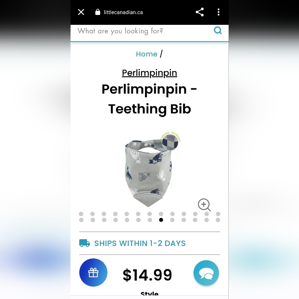 Perlimpinpin - Teething Bib